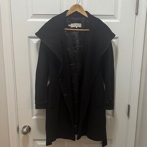 Gerard Darel Black Wool Women's Coat